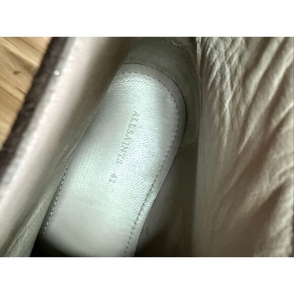 AllSaints Mens Brown Leon Suede Leather Lace Up Woven Chukka Boots Size 42 - Picture 6 of 14